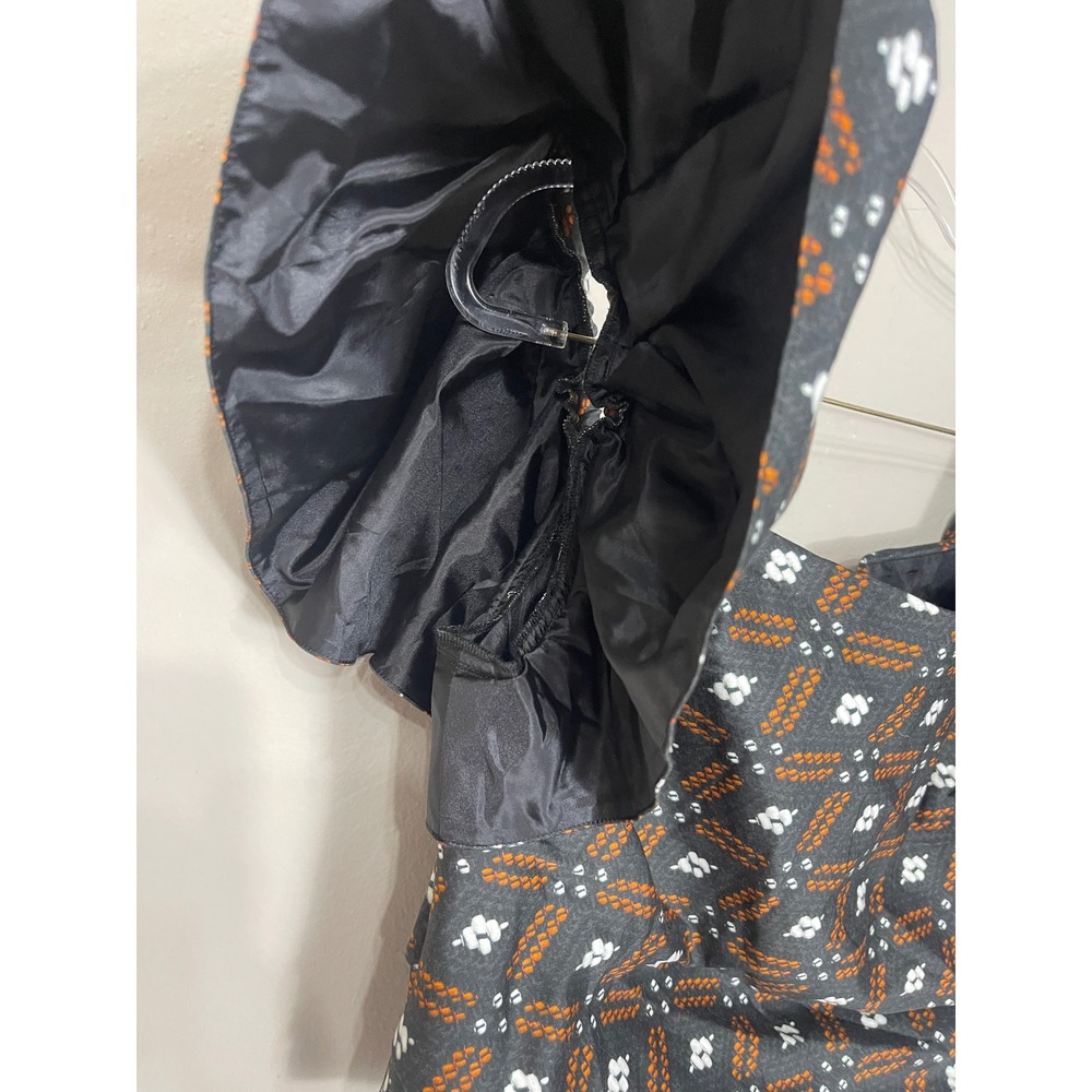 Autumn‎ Adeigbo Jules Top Diamond Print Ruffle Sleeve Crop Top Size 16 NWT - Picture 11 of 13